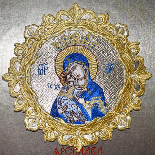 АРТ2531. Икона Волоколамской Божией Матери в кресте.