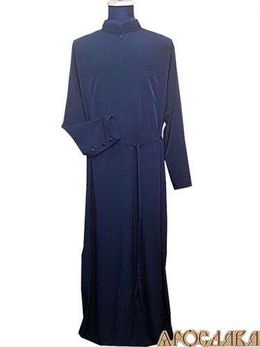 АРТ1122. Подрясник-платье основа греческая, мокрый шелк, на молнии.