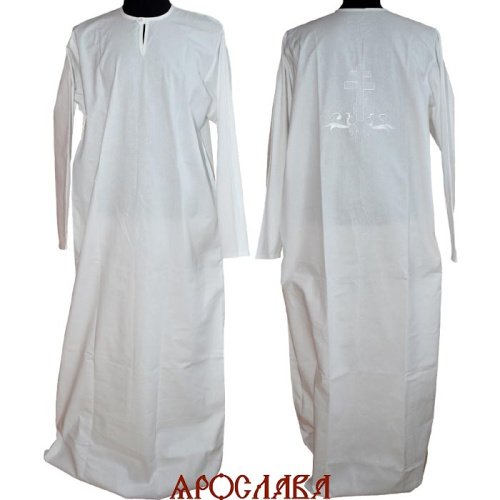 АРТ1223. Рубашка крестильная для взрослых.Ткань бязь. На спинке вышитый крест.