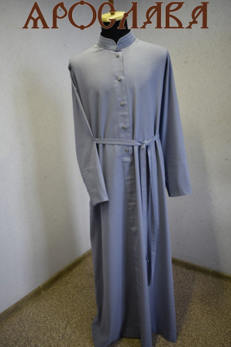 АРТ1859. Подрясник-платье основа русская,ткань лен. Рост178, размер 56-58.