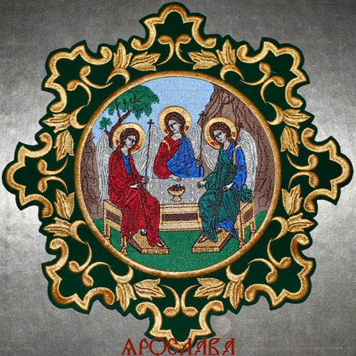 АРТ2522. Икона Святой Троицы в кресте.