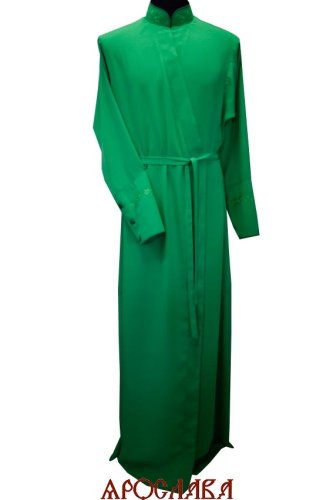 АРТ2820. Подрясник русский, ворот греческий. Ткань морый шелк. Вышитый: ворот,манжты.