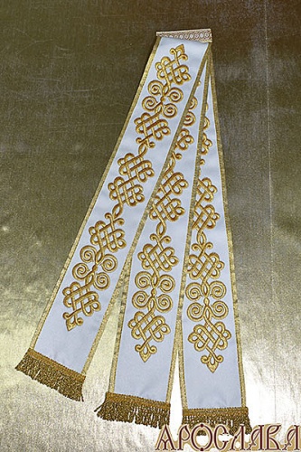АРТ670. Заклада в Апостол с вышивкой рисунок Византийский.